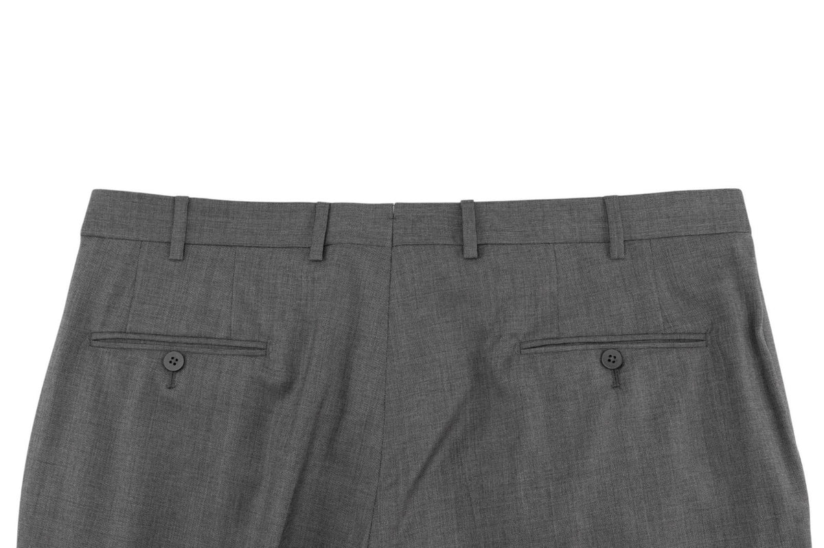 $6600 ISAIA NAPOLI "Capri" Gray Suit Fine Wool 4 Season 46 US / 56 EU 7R