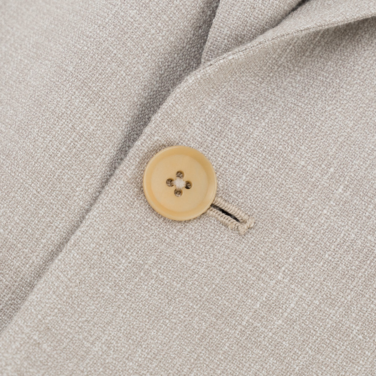 $6800 ISAIA NAPOLI "Capri" Sand Suit Wool / Silk / Linen 42 US / 52 EU 8R