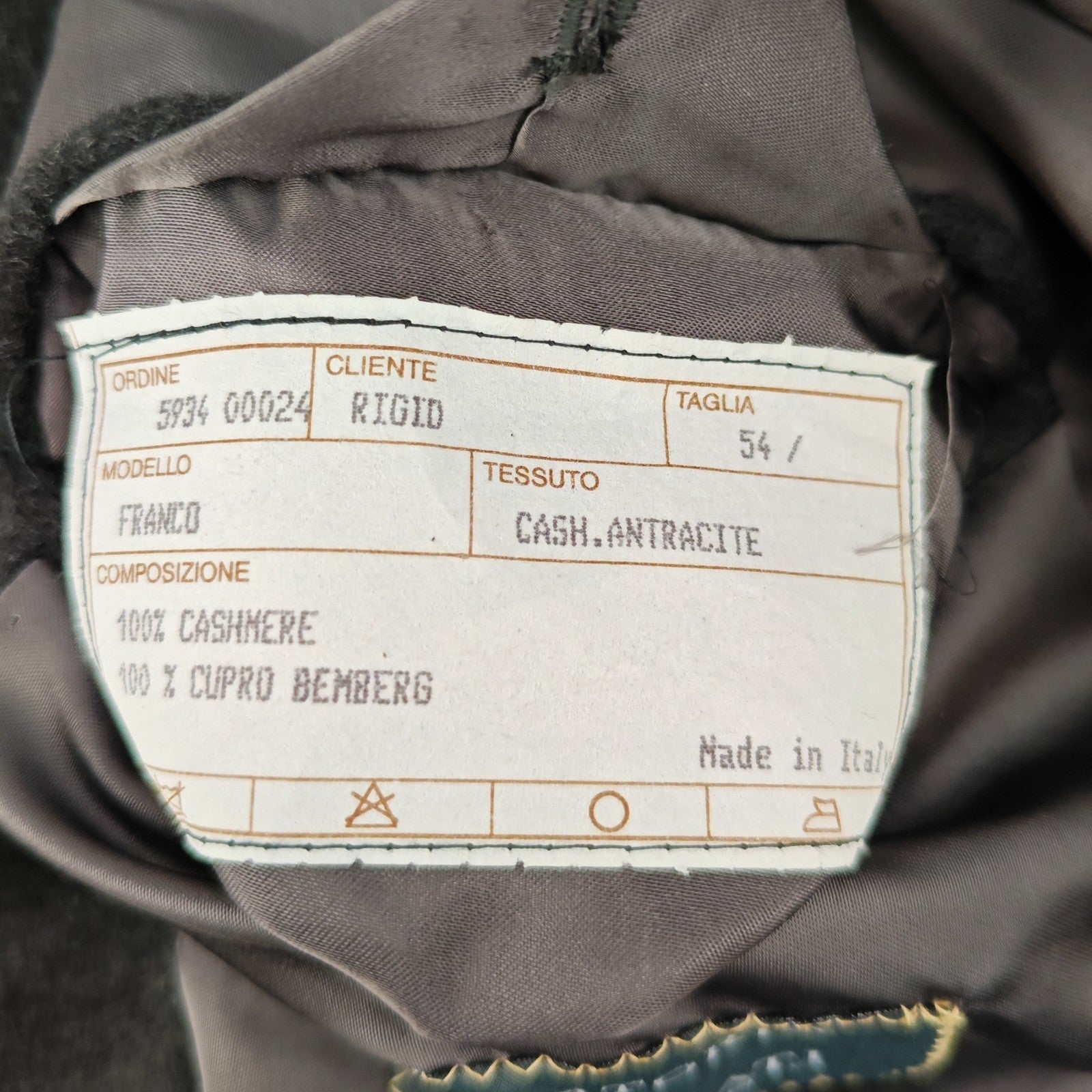 4900$ SARTORIA GEMMATI Belted Coat INNER MONGOLIA CASHMERE ZEGNA 44 US / 54 IT