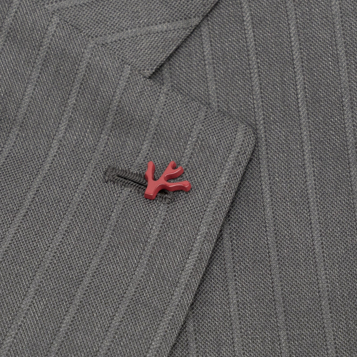 $6850 ISAIA NAPOLI "Gregorio" Gray Suit Hand-Sewn Fine Wool 4 Season Striped