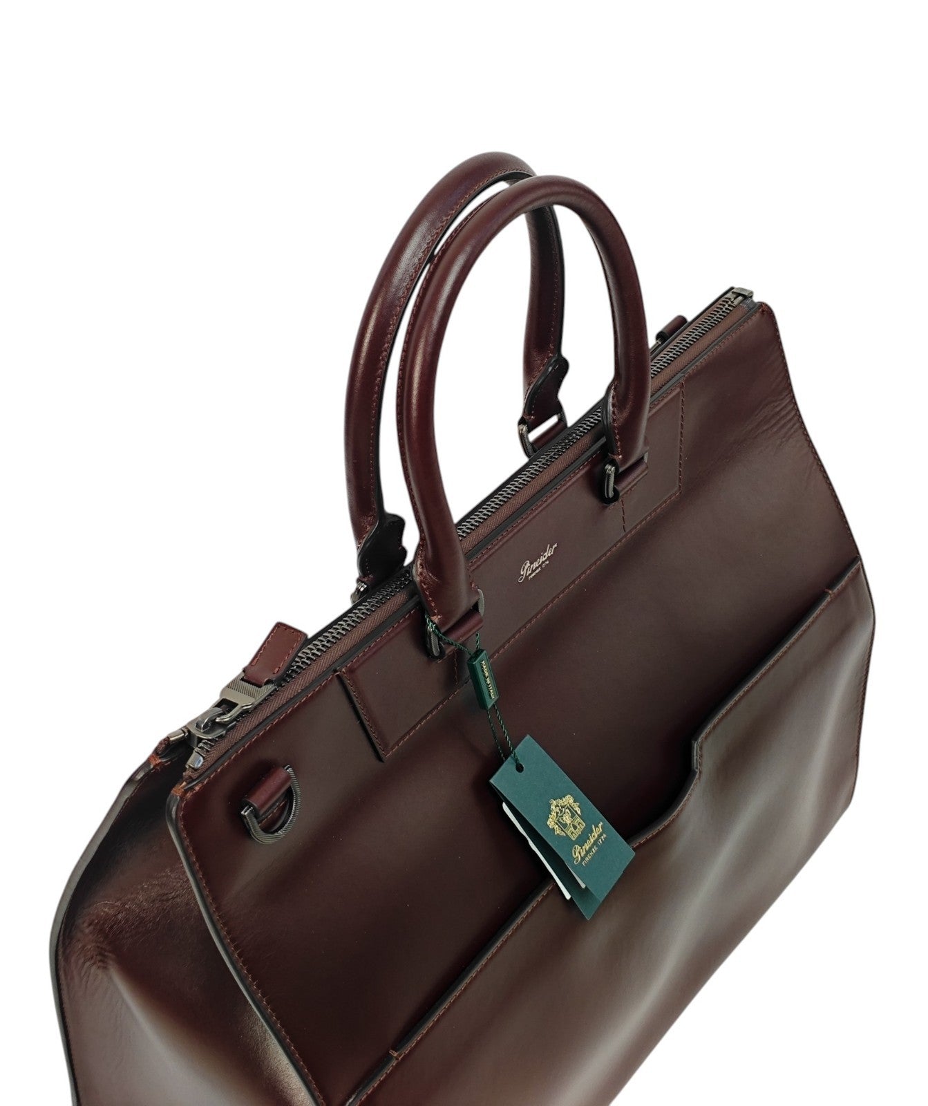 2050$ PINEIDER FIRENZE 1774 "Metro Smooth" Travel Weekend Medium Duffle Bag Rum
