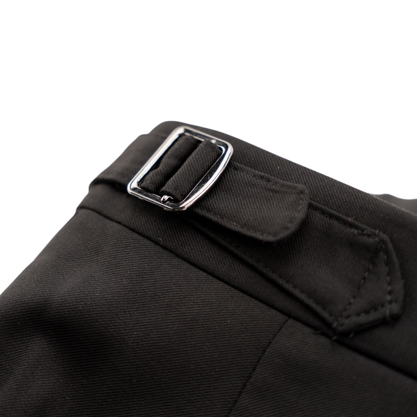 1550$ ISAIA NAPOLI Hand-Sewn Tapered Dress Pant Fine Wool Black 34 US / 50 EU 7R
