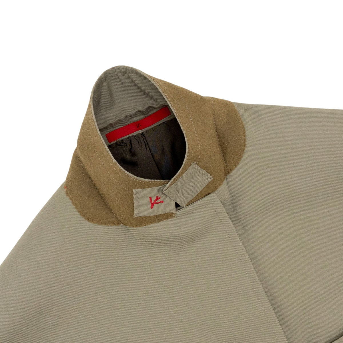 $6600 ISAIA "Capri" Taupe Hand-Sewn Suit Fine Wool Solid 36 US / 46 EU 8R