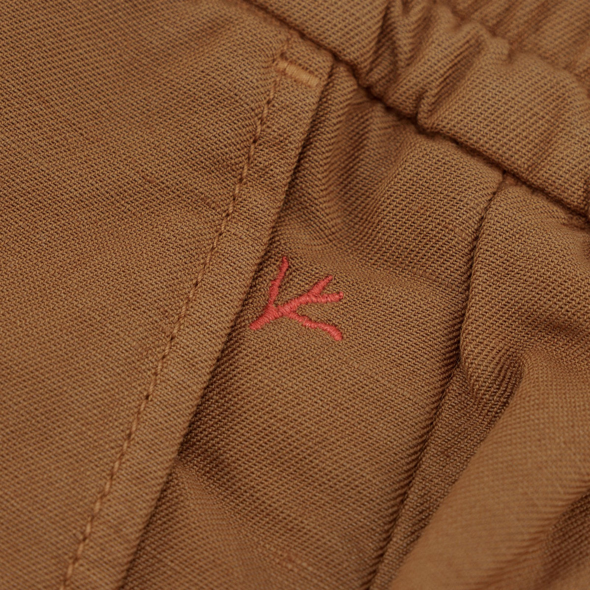 1125$ ISAIA NAPOLI Rust Drawstring Pant Relaxed Fit Cotton - Linen 40 US / 56 EU