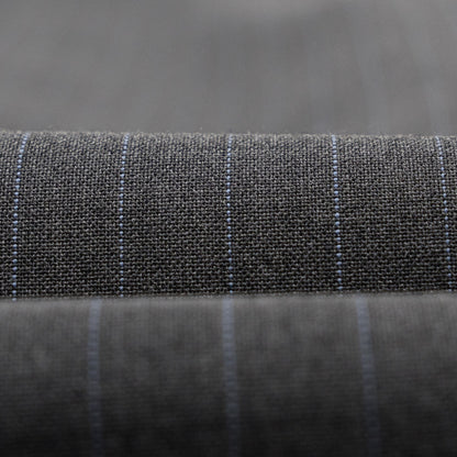 $6790 ISAIA NAPOLI "Gregorio" Gray Suit Hand-Sewn Wool Pinstripe