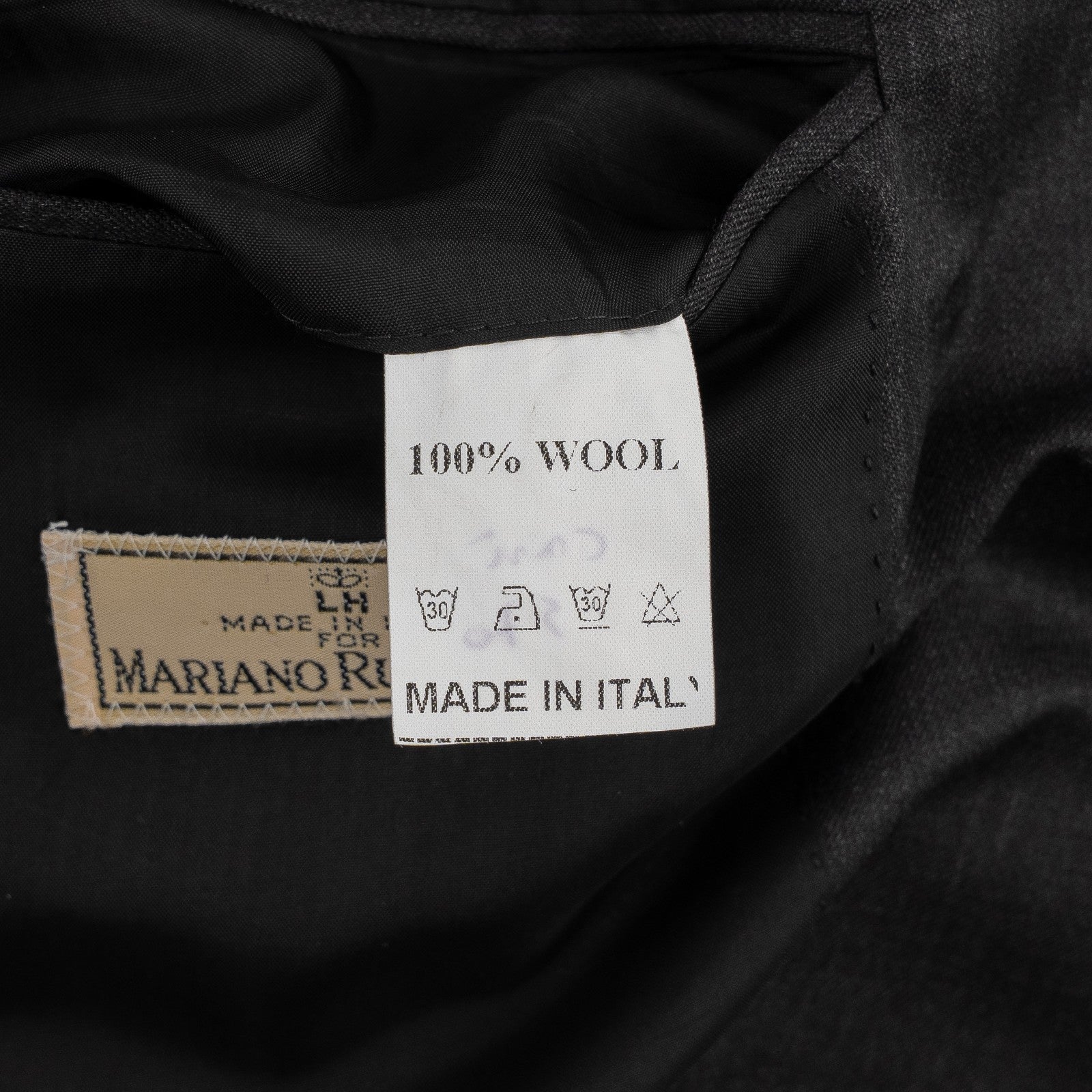 $2950 RUBINACCI LONDON HOUSE 3 Buttons Suit Wool Dark Gray  42 US / 52 EU