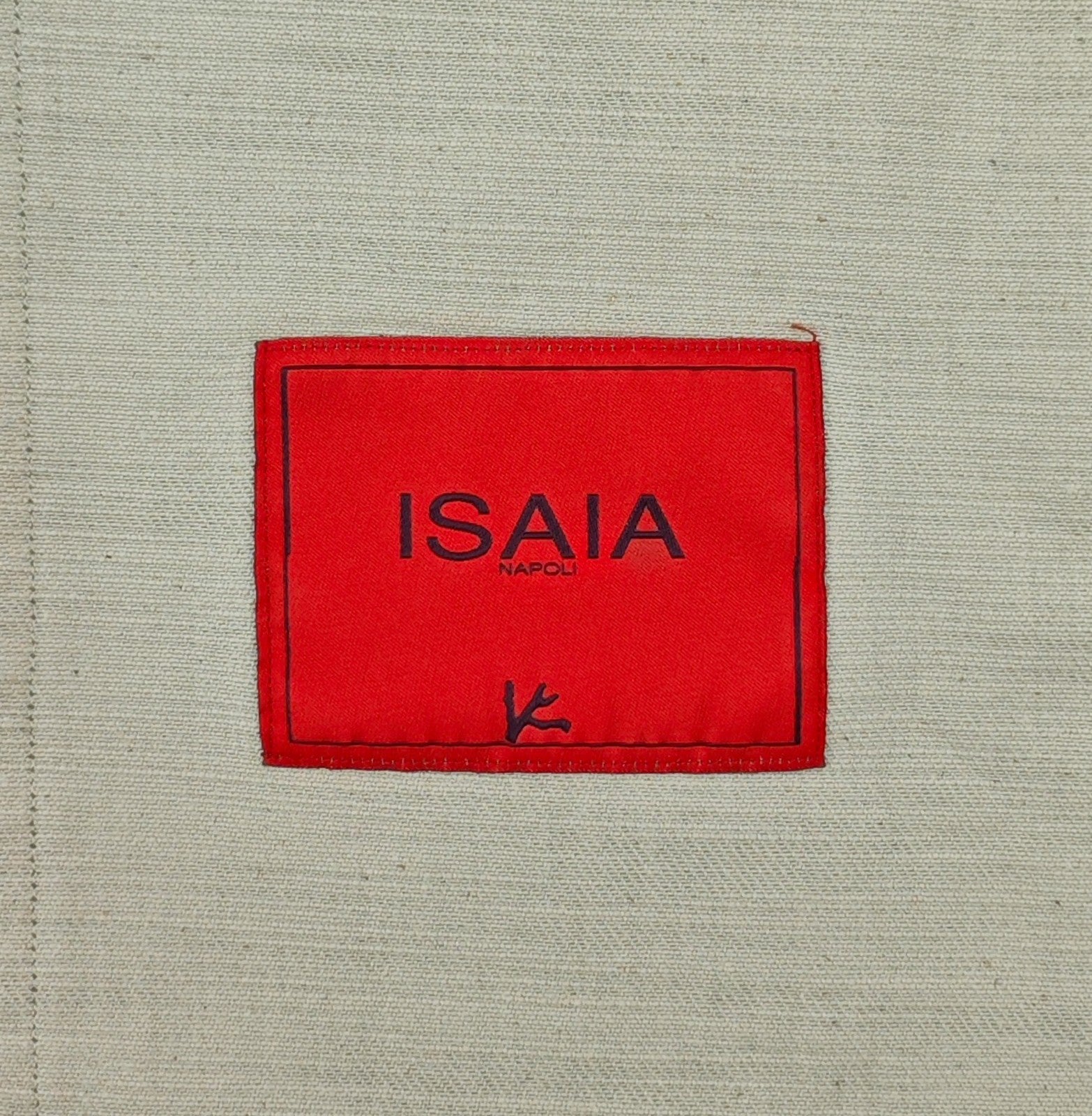 $1450 ISAIA Washed Green Hand-Sewn Overshirt Jacket Denim Cotton Size L