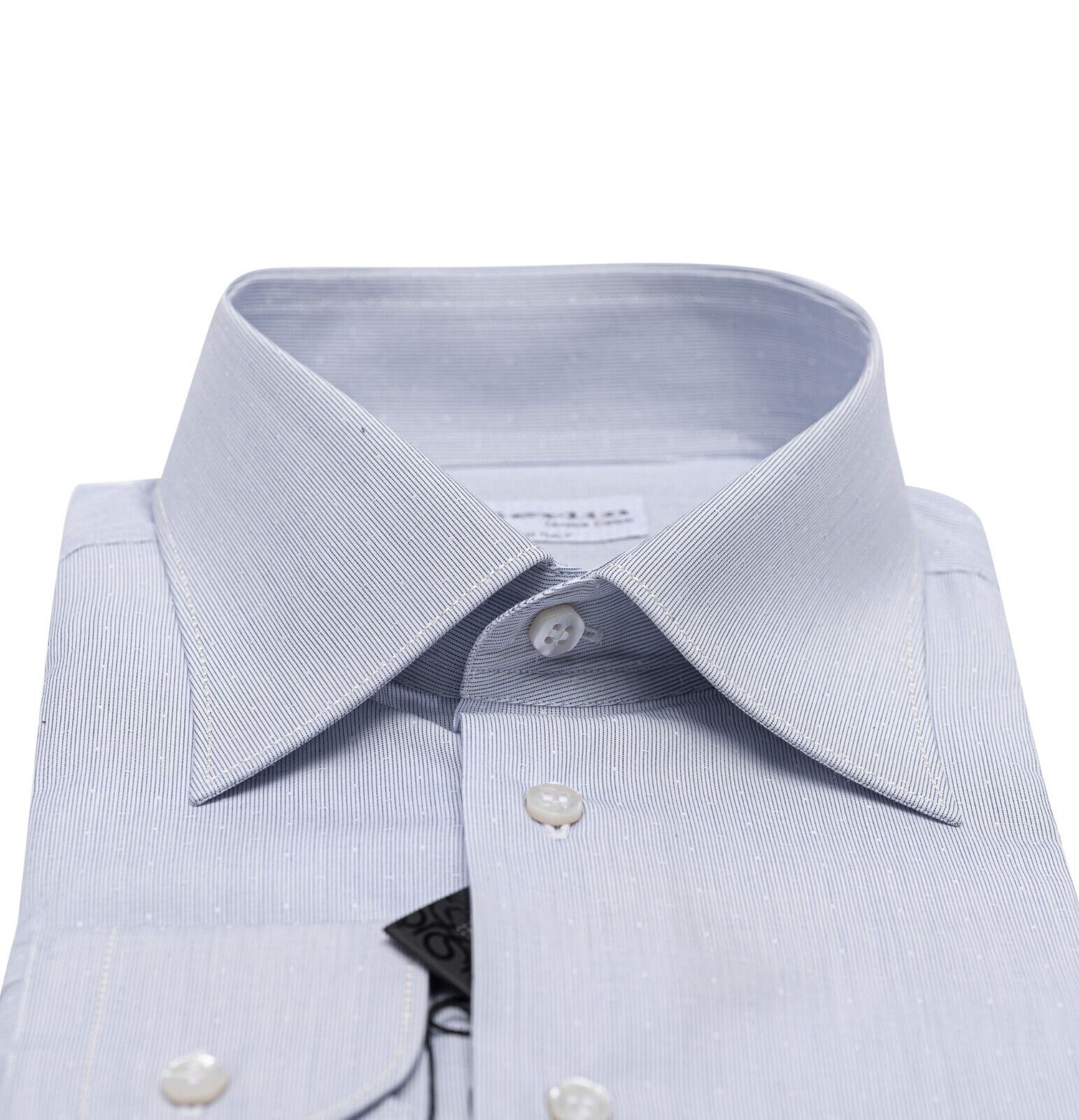 690$ LUXURY GERLIN Shirt Jacquard Striped Cotton 16 - 41 10I BIJAN