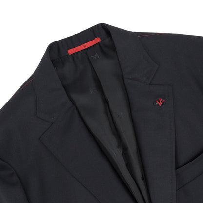 $6190 ISAIA "Capri" Blue Midnight Jacket Sport Coat Fine Wool  42 US / 52 EU  8R