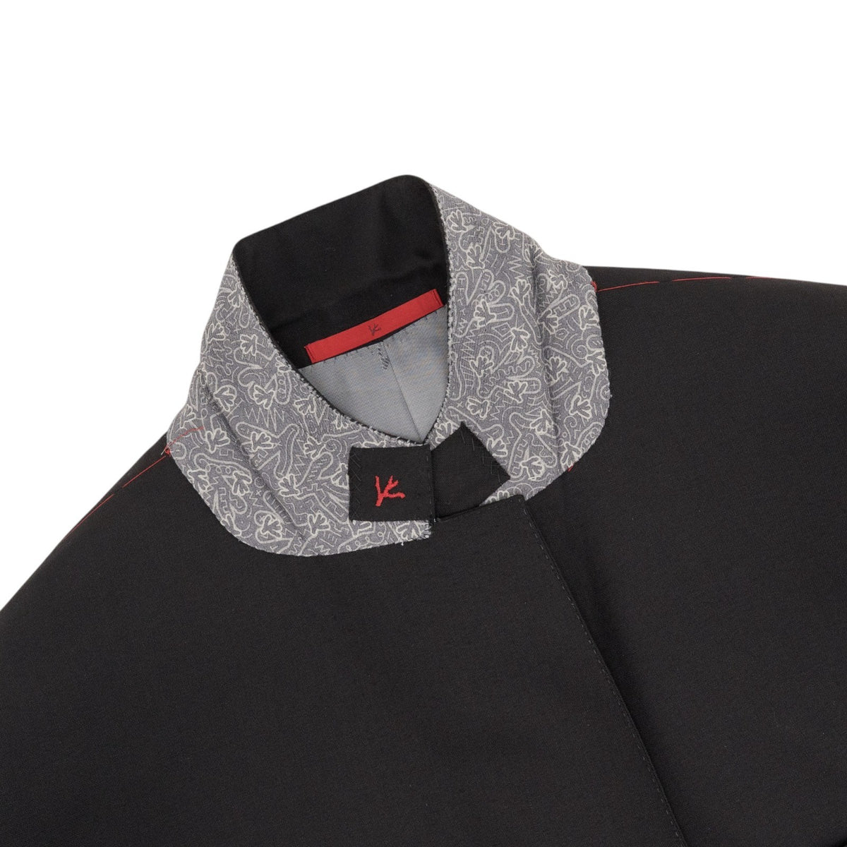 $7050 ISAIA "Gregorio" Black Hand-Sewn Suit Stretch Wool Comfort 50 US 60 EU 6R