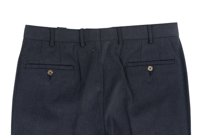 620$ RUBINACCI NAPOLI Dark Blue Dress Pant Cotton Twill 32 US / 48 EU