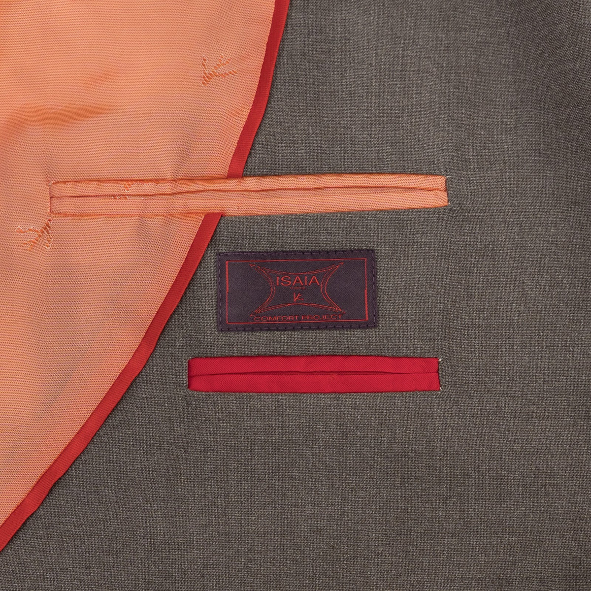 $6900 ISAIA "Marechiaro" Dark Beige Suit Wool Comfort Project 48 US / 58 EU 7R
