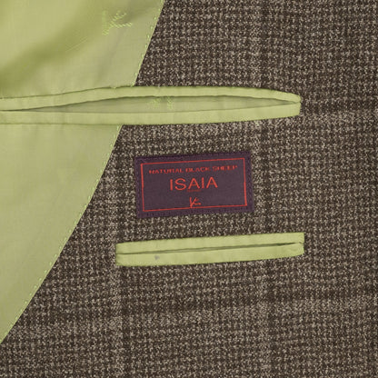 $6850 ISAIA NAPOLI "Marechiaro" Beige Suit Hand-Sewn Black Sheep Wool