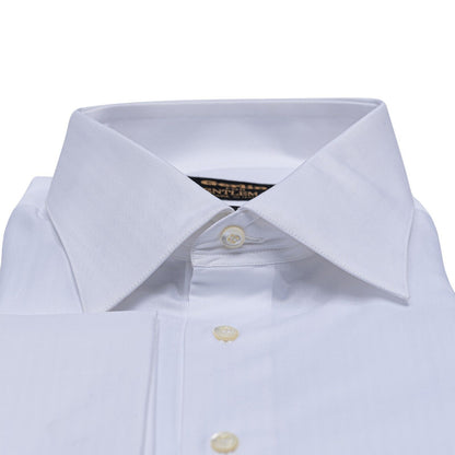 690$ ITALIAN LUXURY GERLIN Shirt White Fine Cotton 1AL ZILLI