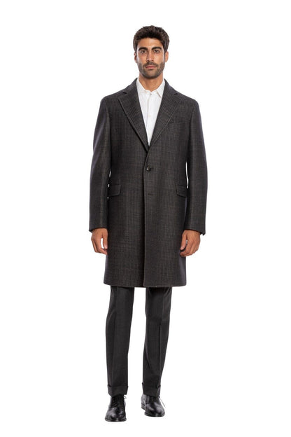 $1950 BOGLIOLI MILANO Grey Long Coat K.Jacket TWEED Wool 