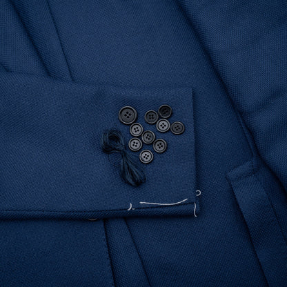 $1850 LUIGI BORRELLI NAPOLI Blue Jacket Sport Coat Knit Wool 36 US / 46 EU