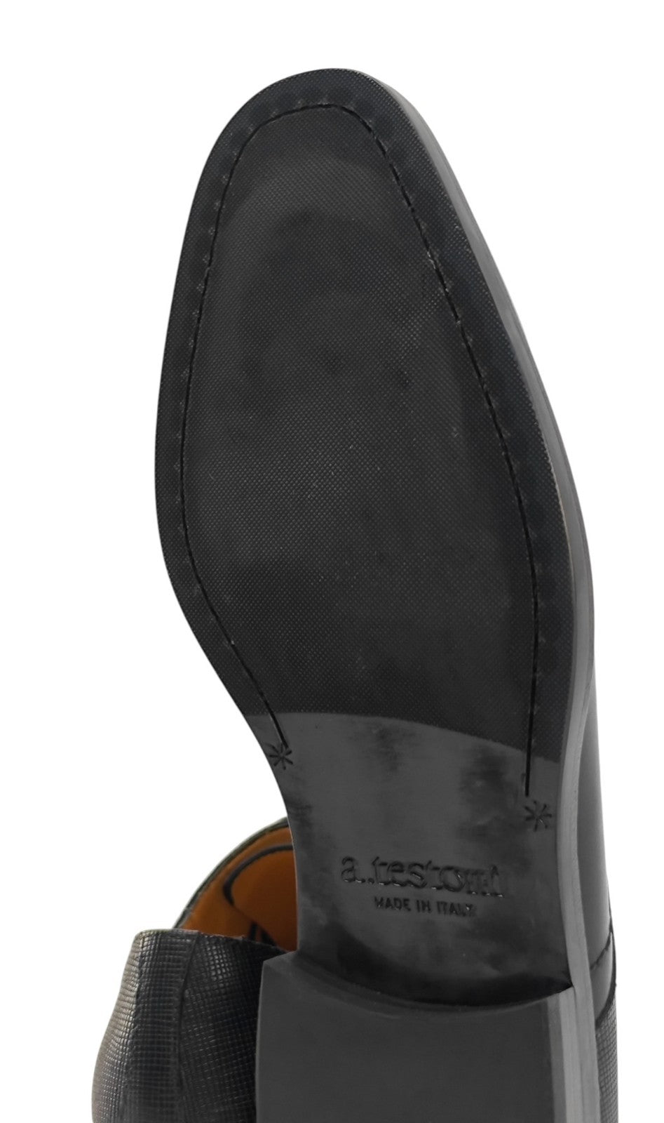 1200$ TESTONI Derby Shoes Black Lux Calf + Saffiano 8 UK / 9 US / 42 IT