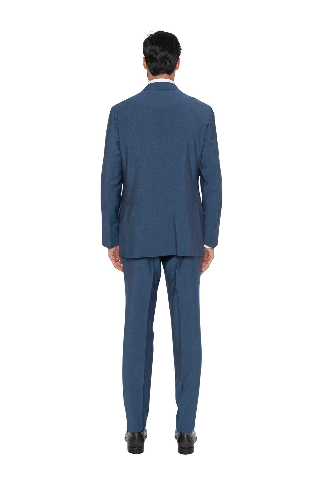 $4800 ISAIA NAPOLI Solid Blue Hand-Sewn Suit Wool & Mohair 42 US / 52 EU  8R