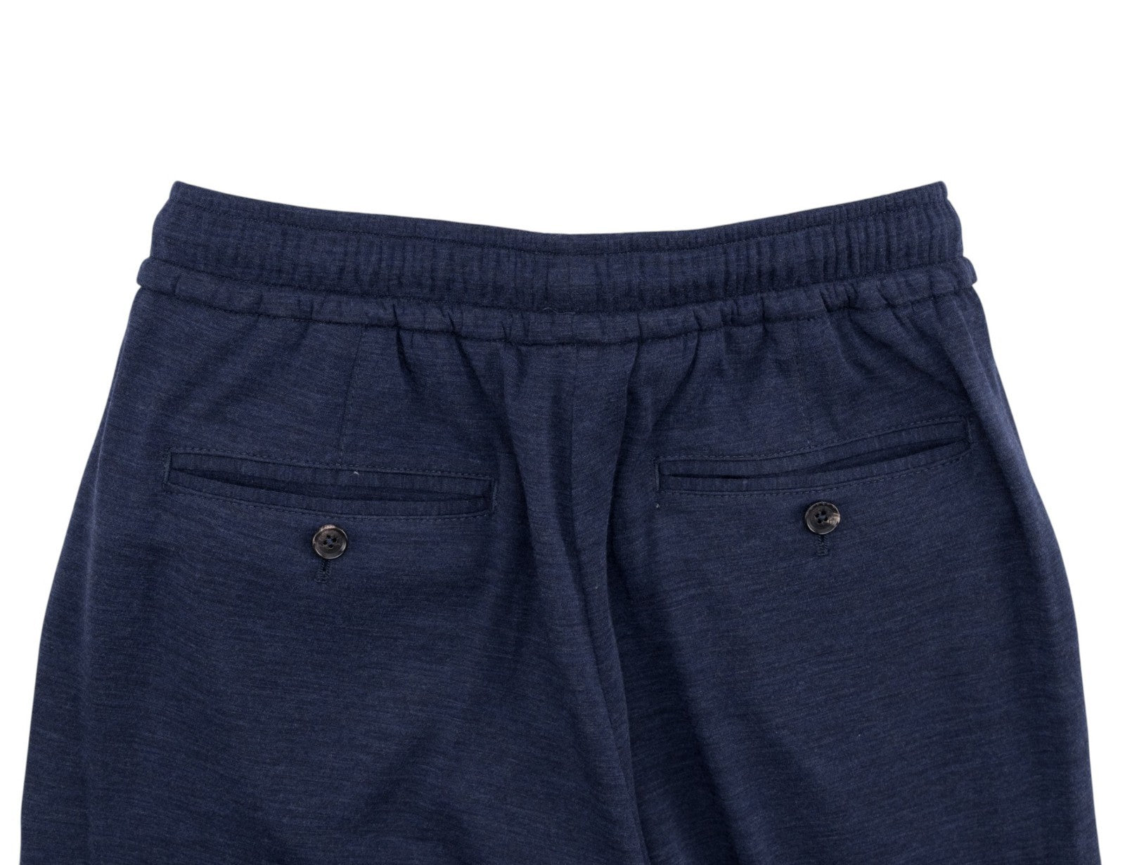 1285$ ISAIA "Comfort Project" Blue Drawstring Pant Wool Relaxed Tapered Fit