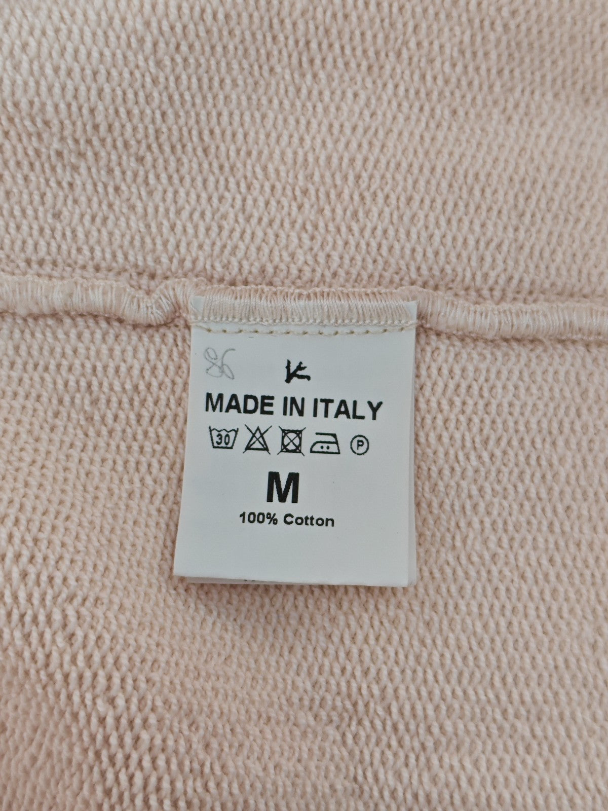 $1250 ISAIA NAPOLI "Logo Patch" Light Pink Hooded Track Jacket Cotton Size M