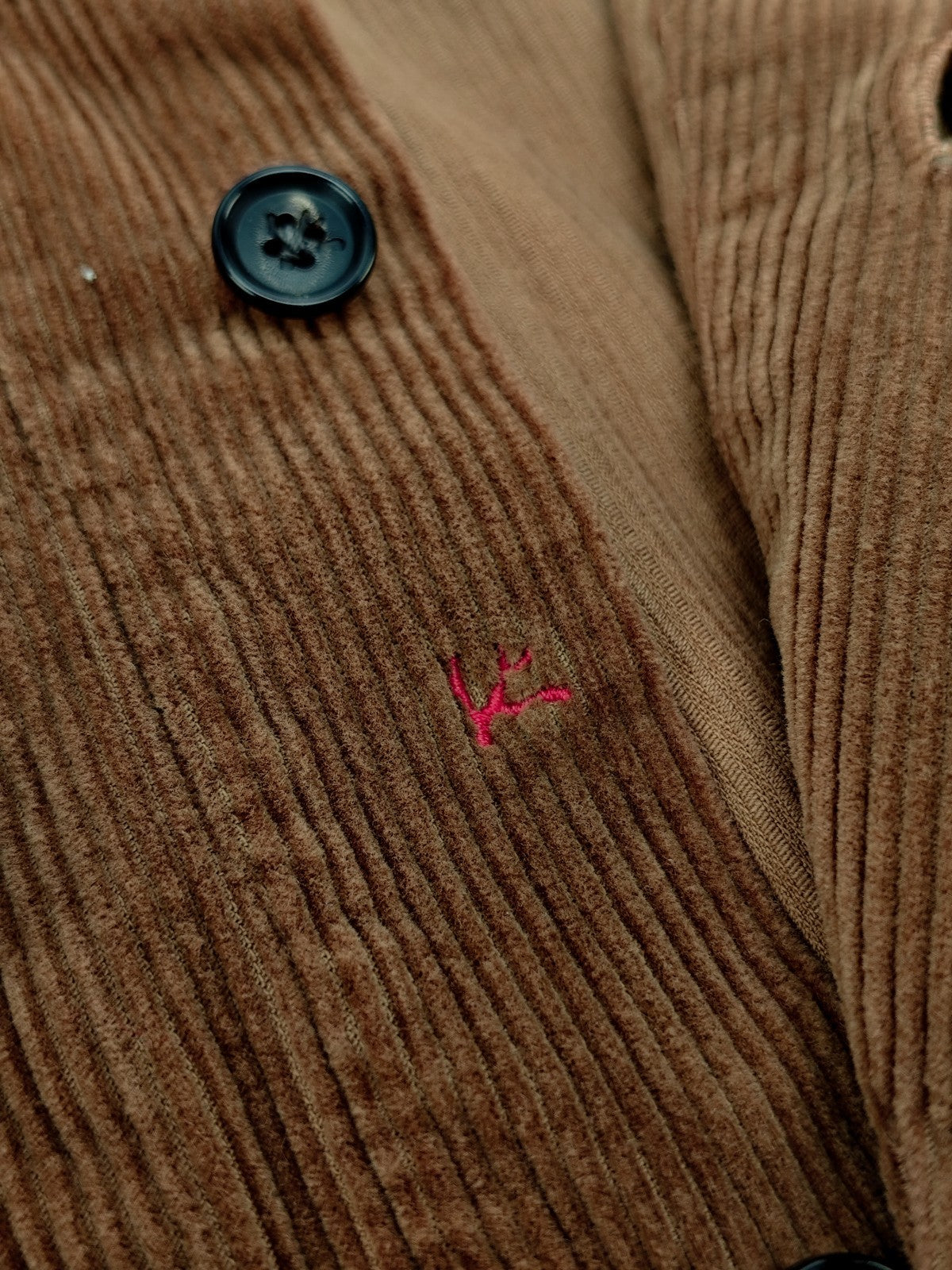 $1200 ISAIA NAPOLI Brown Hand-Sewn Overshirt Jacket Corduroy Cotton Size XL