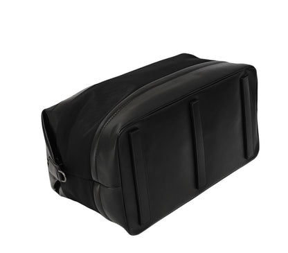 1300$ PINEIDER FIRENZE 1774 Leather & Nylon Shoulder Travel Duffle Bag Black