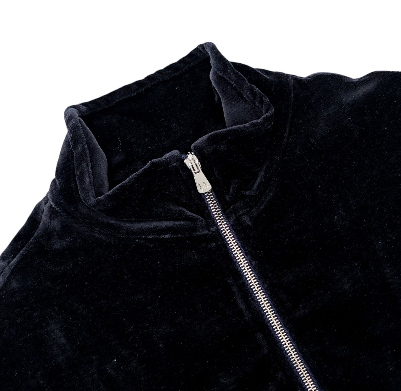 $2800 ISAIA NAPOLI Dark Blue Tracksuit Jogging Velvet Cotton - Cashmere Size M