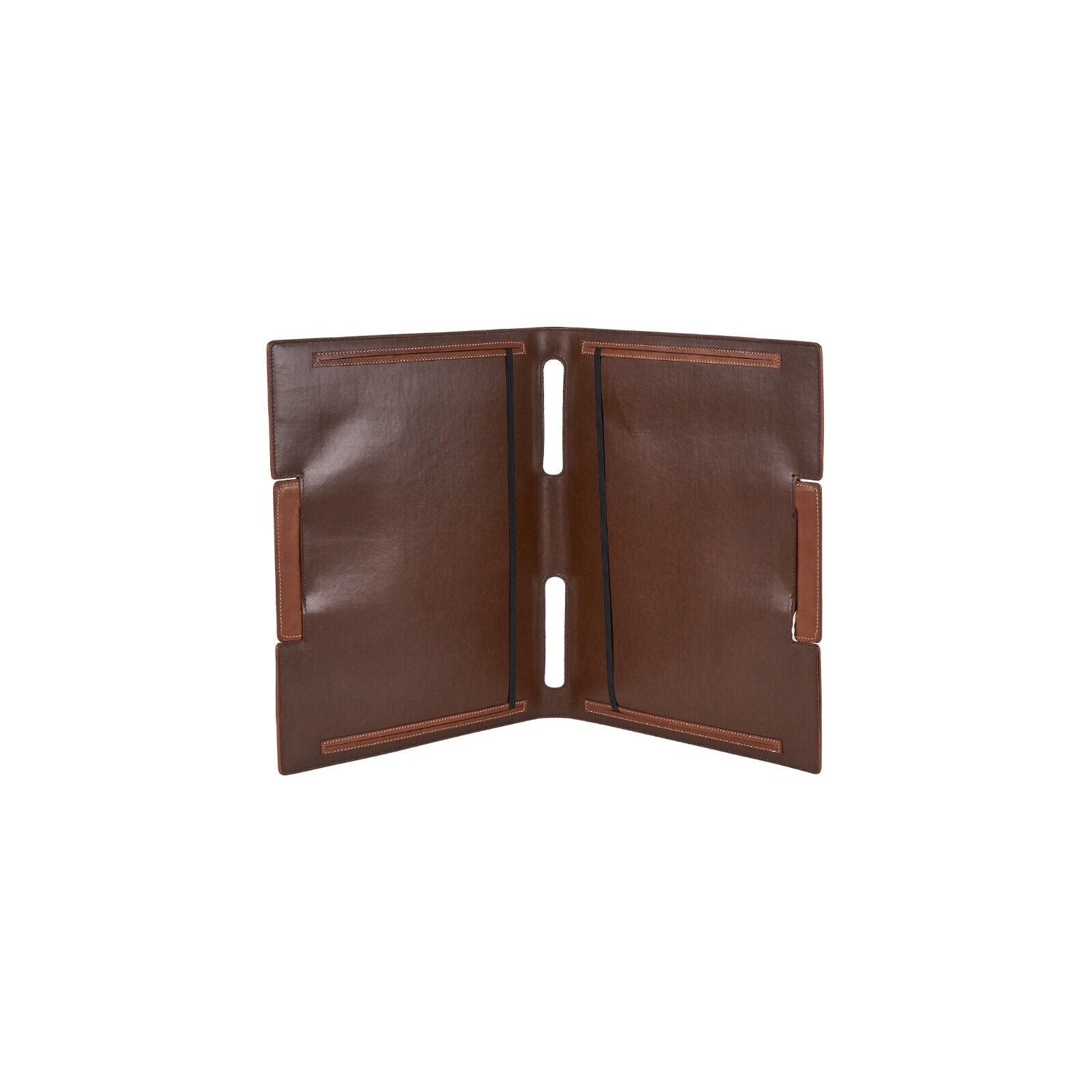 $950 LUXURY DELL'GA MILANO Document Folders Handbag Leather Removable Handles