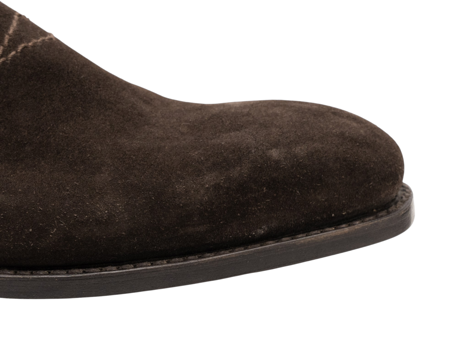 1050$ MARIANO RUBINACCI NAPOLI Slippers Loafers Shoes Dark Brown Suede