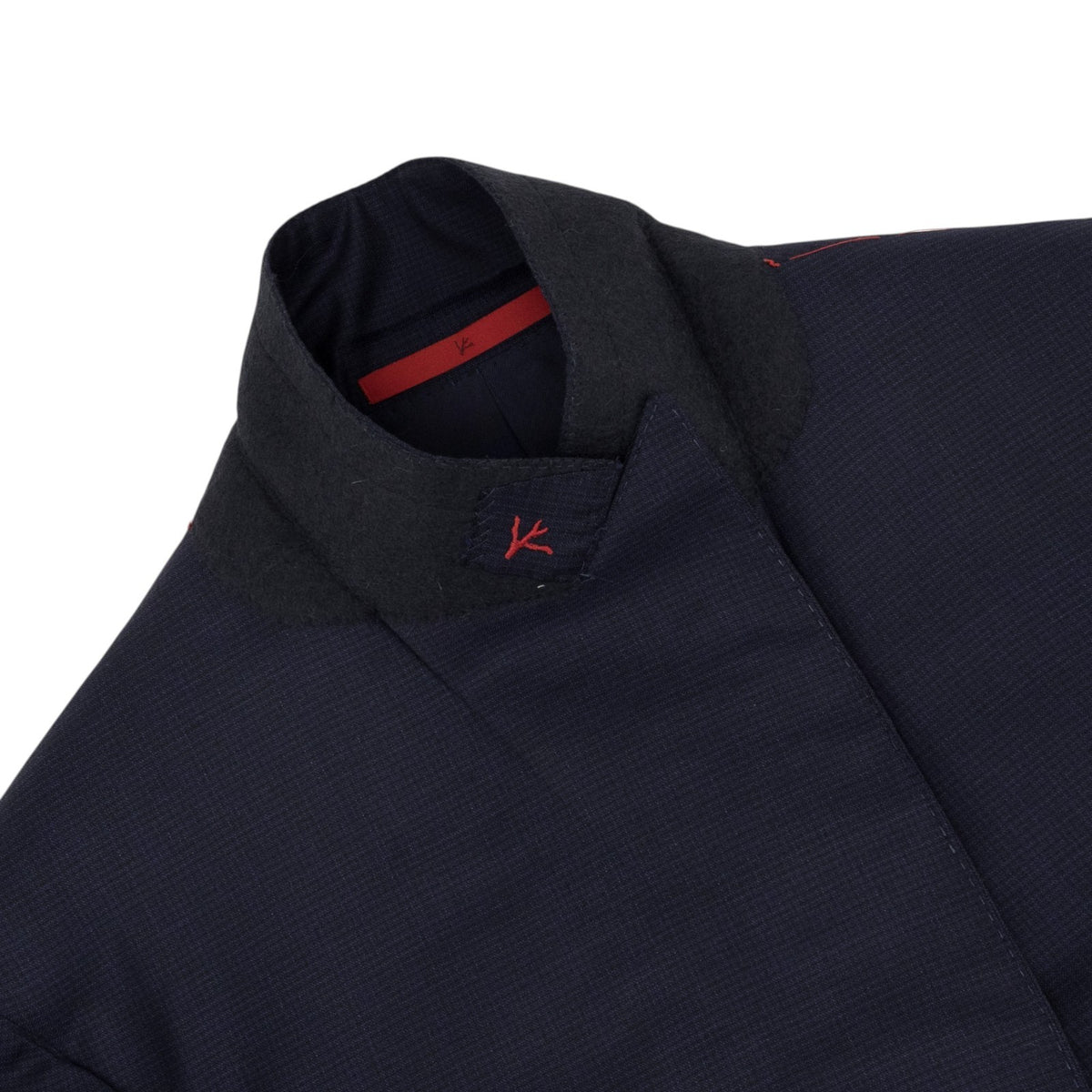 $7120 ISAIA NAPOLI Blue Navy Tuxedo Suit Fine Wool 170's & Silk   36 US 46 EU 8R