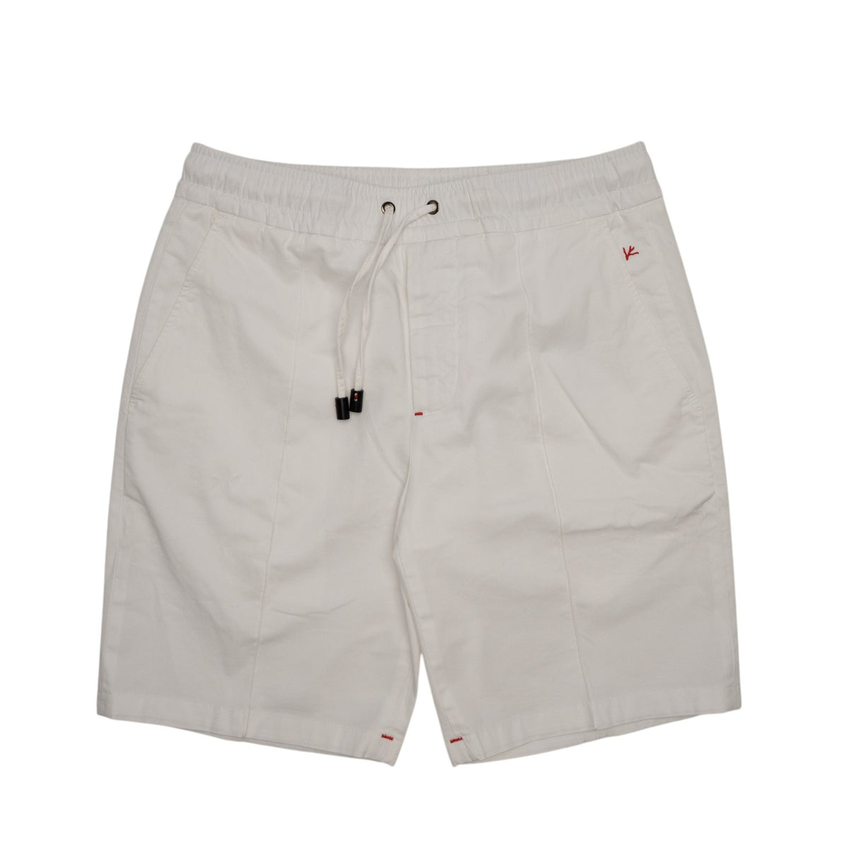 850$ ISAIA White Drawstring Short Pant Cotton Comfort Project 30 US / 46 EU