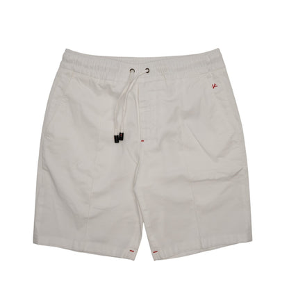 850$ ISAIA White Drawstring Short Pant Cotton Comfort Project 30 US / 46 EU