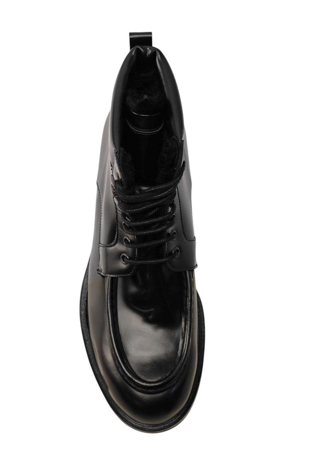 1550$ TESTONI Combat Boot Shoes Brush Off Calf / Fur Lining 8 UK / 9 US / 42 IT