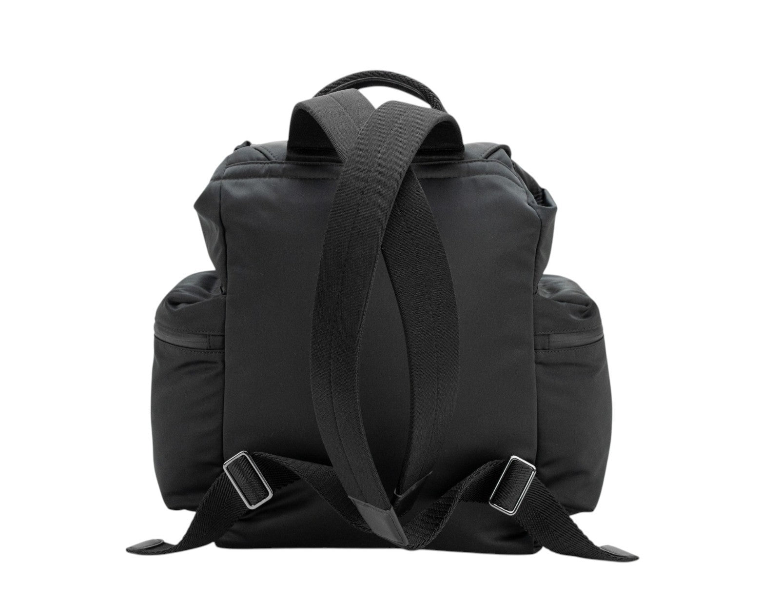 1950$ GIORGIO ARMANI Multiple Backpack Travel Black XL Technical Fabric+Leather