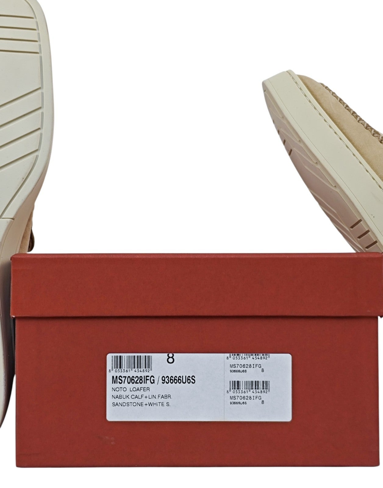 TESTONI "Noto" Nubuck Leather & Linen Loafers Shoes UK 8 / US 9 / IT 42