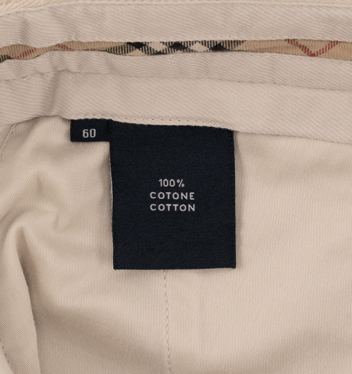 700$ BURBERRY Beige Chino Pant Cotton Regular Fit 44 US / 60 EU - Made in Italy