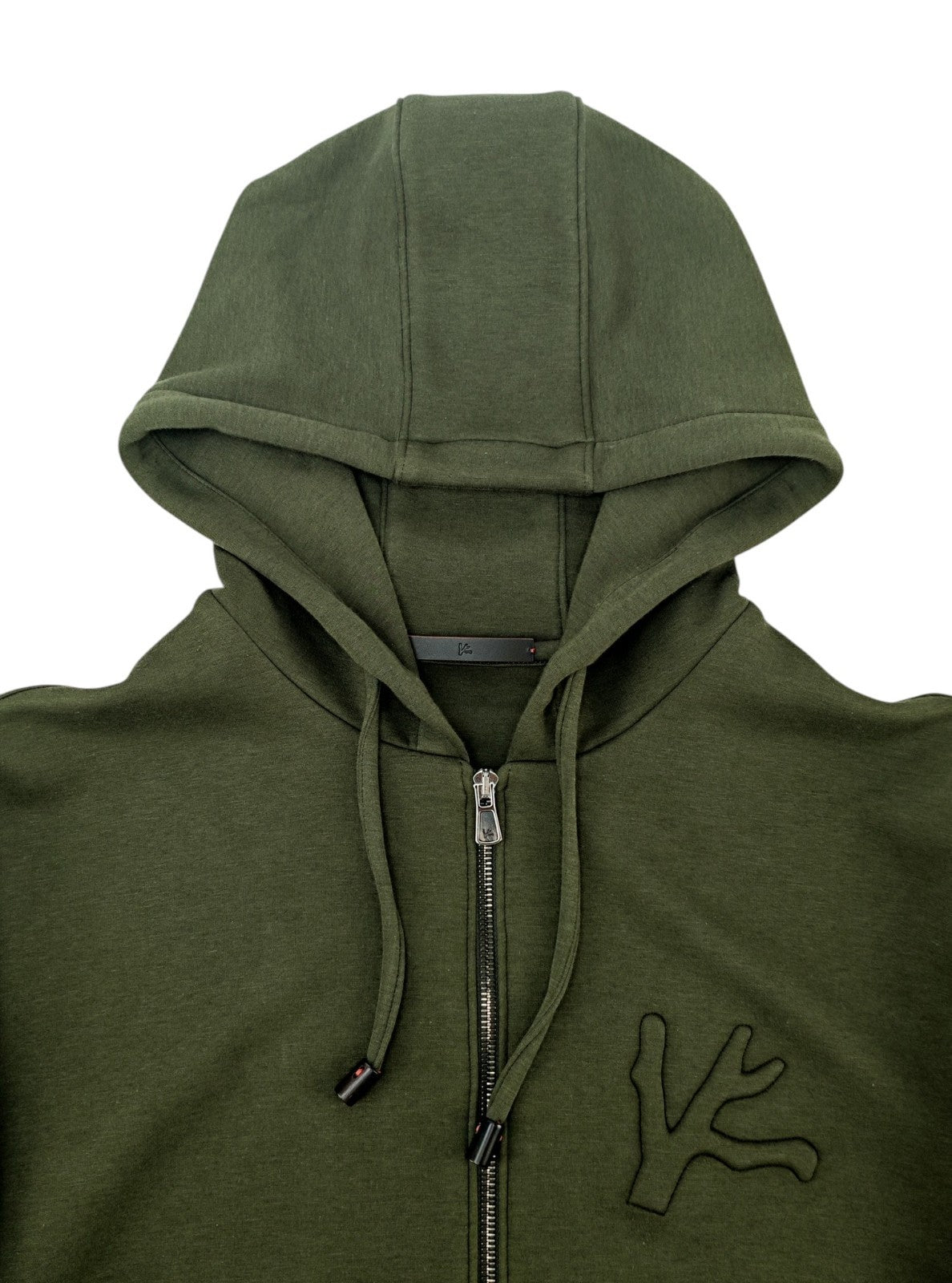 $1850 ISAIA NAPOLI Green Full Zip Track Jacket Wool - Cashmere Size XL