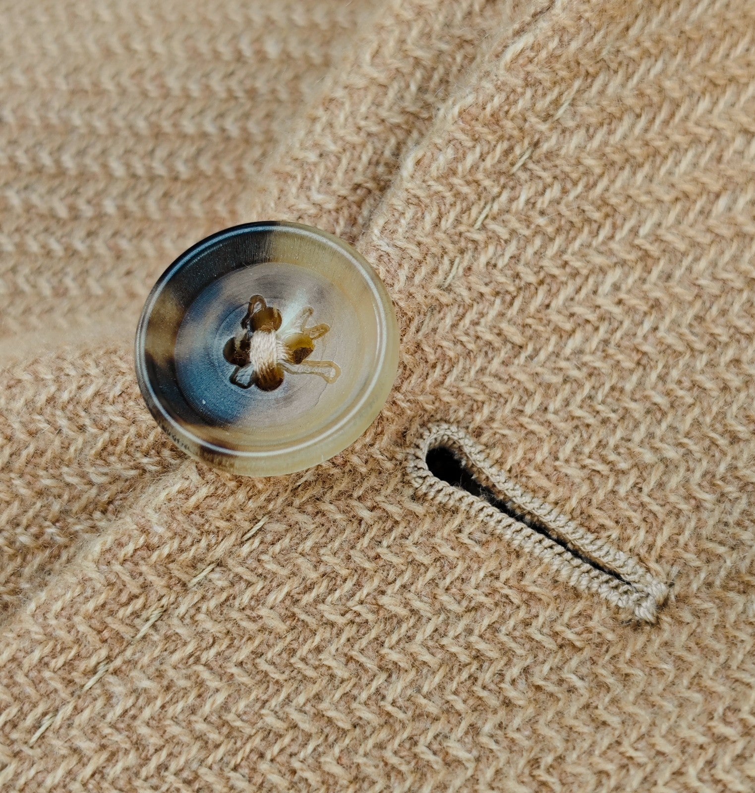 $5800 ISAIA NAPOLI "Domenico" Solid Beige Jacket Sport Coat Knit 100% Cashmere