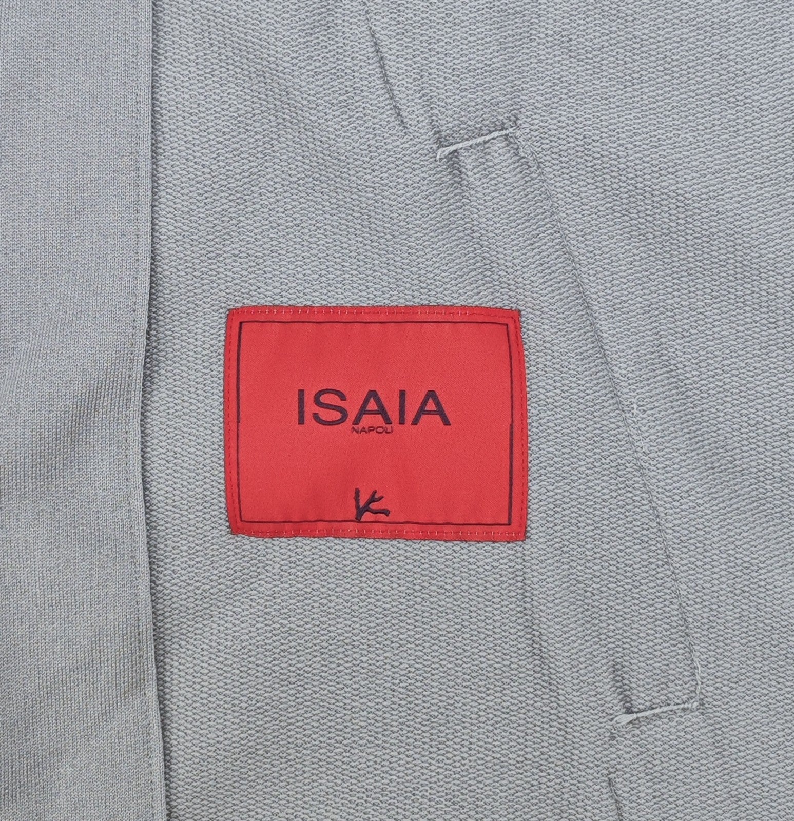 $1750 ISAIA NAPOLI Gray Bomber Track Jacket Knit Wool Size XL