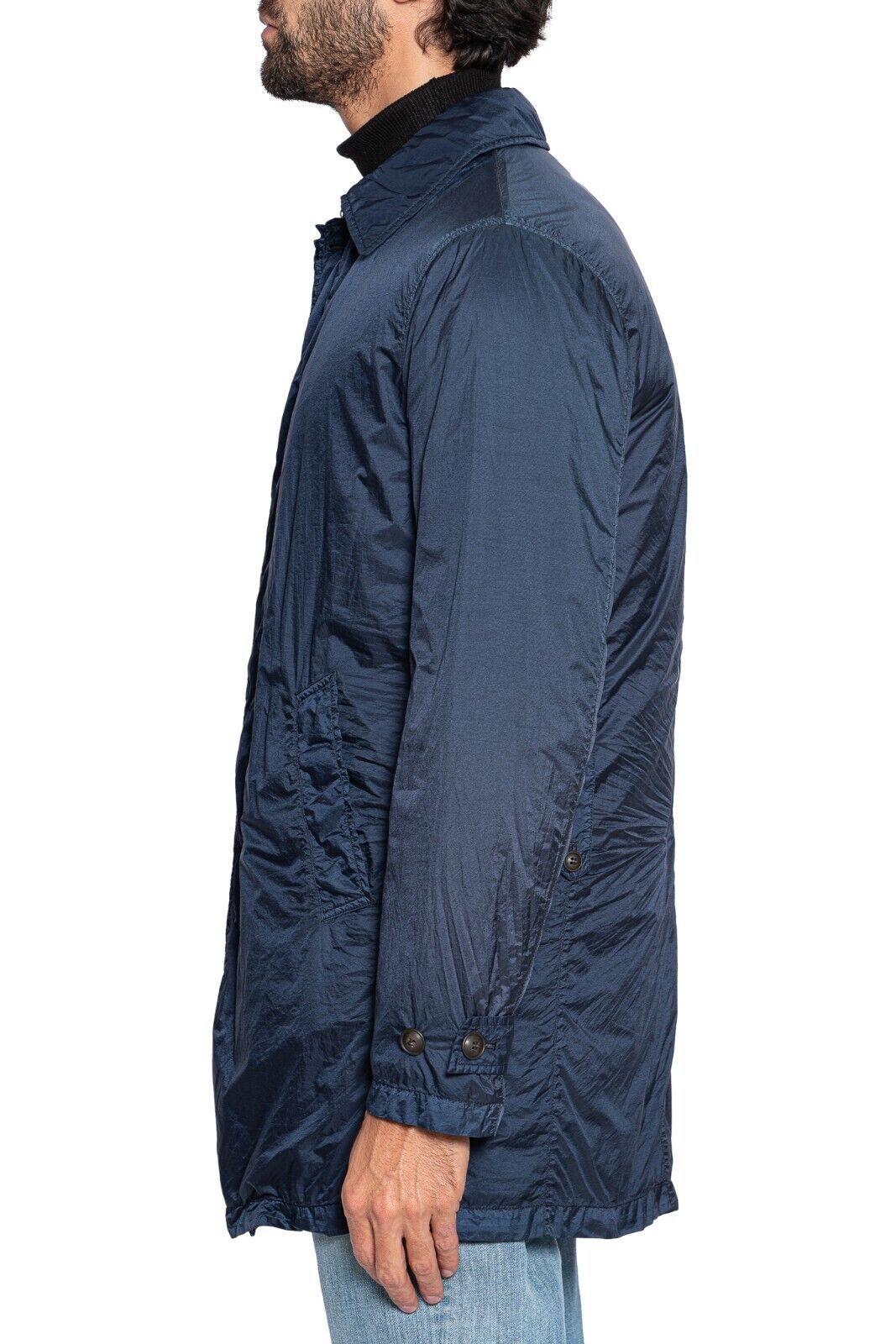 680$ MI.DA TOKYO-FIRENZE Trench Coat Japan Fabric Removable Lining 36 US / 46 EU