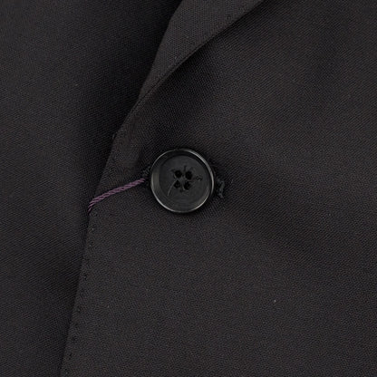 $7050 ISAIA "Gregorio" Black Hand-Sewn Suit Stretch Wool Comfort 50 US 60 EU 6R