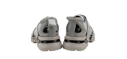 1450$ GIORGIO ARMANI Sneakers Shoes Strapped Ice Gray Suede  10 UK 11 US 44 IT