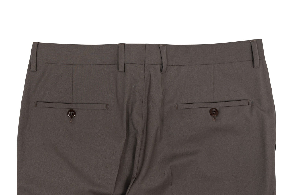 670$ RUBINACCI NAPOLI Dove Gray Worsted Wool Dress Pant 34 US / 50 EU