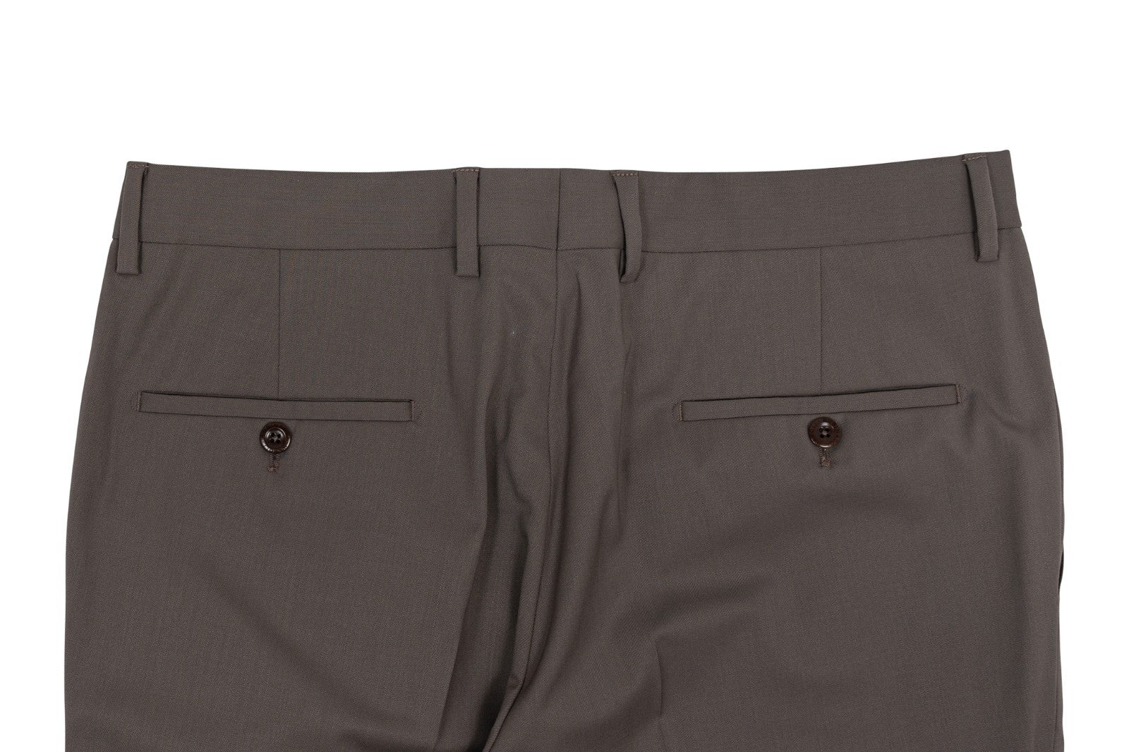 670$ RUBINACCI NAPOLI Dove Gray Worsted Wool Dress Pant 34 US / 50 EU