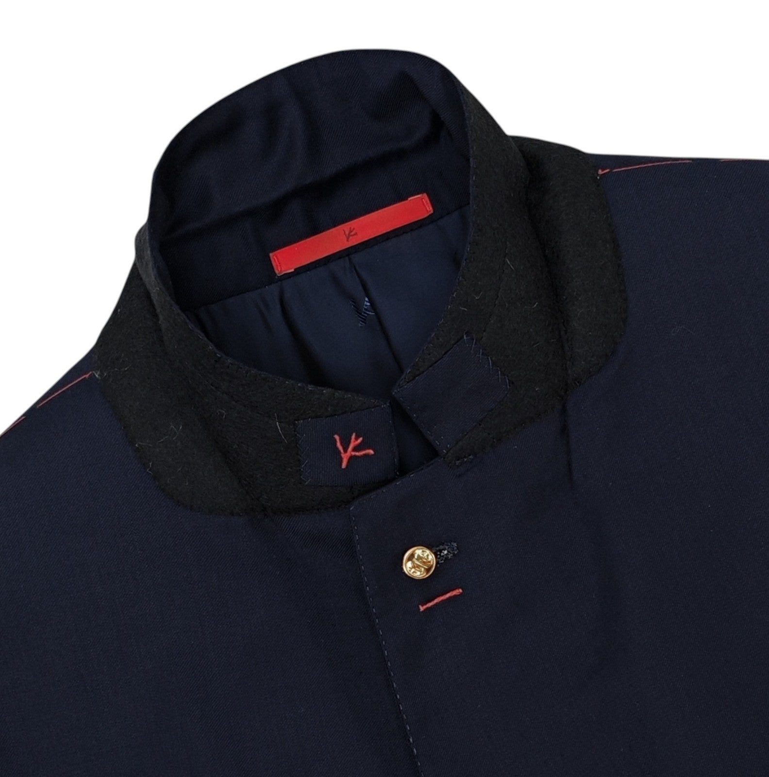 $6400 ISAIA "Gregorio" Blue Navy Hand-Sewn Suit Fine Wool 50 US / 60 EU  8R