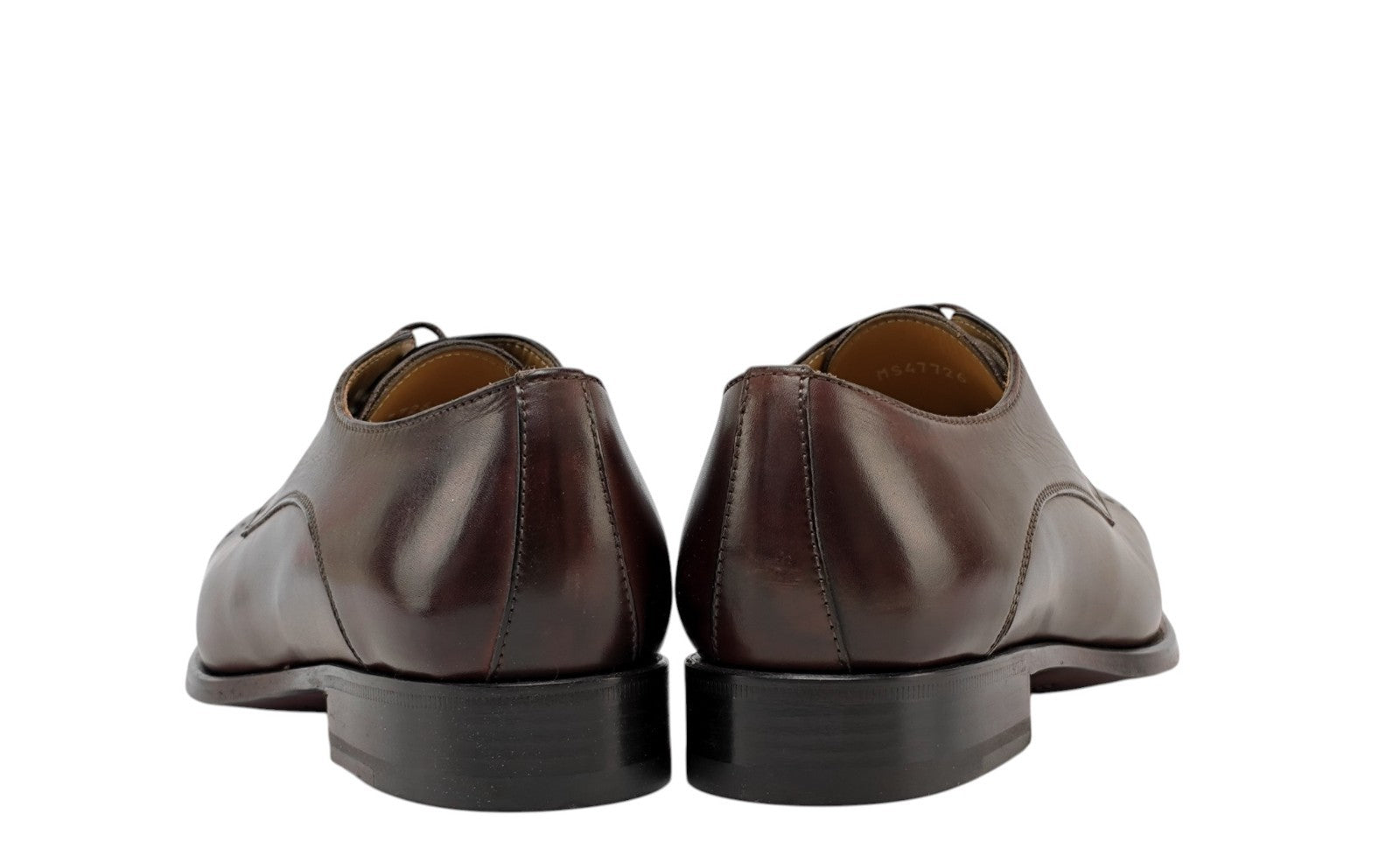 1350$ TESTONI "Positano" Derby Shoes Antique Calf Brown 8 UK / 9 US / 42 IT