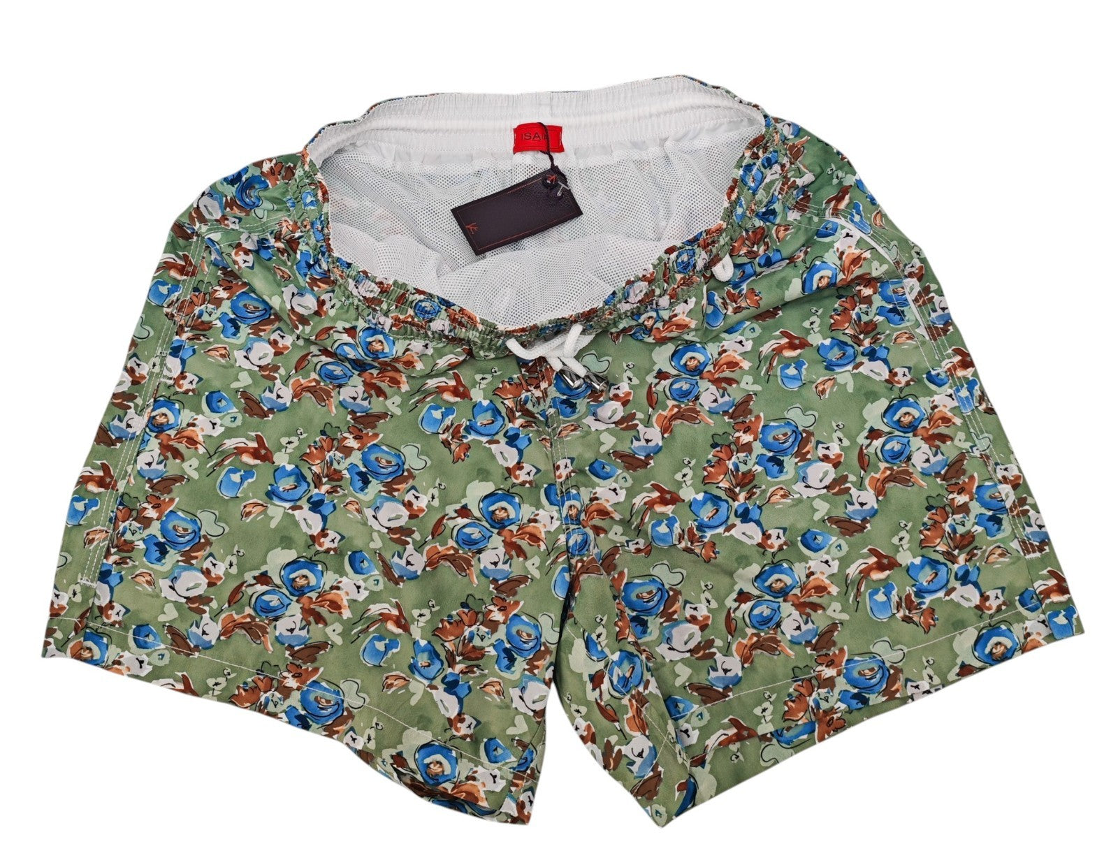 395$ ISAIA NAPOLI "Abstract" Swimsuit Swim Trunks whit Drawstring Waist Size S