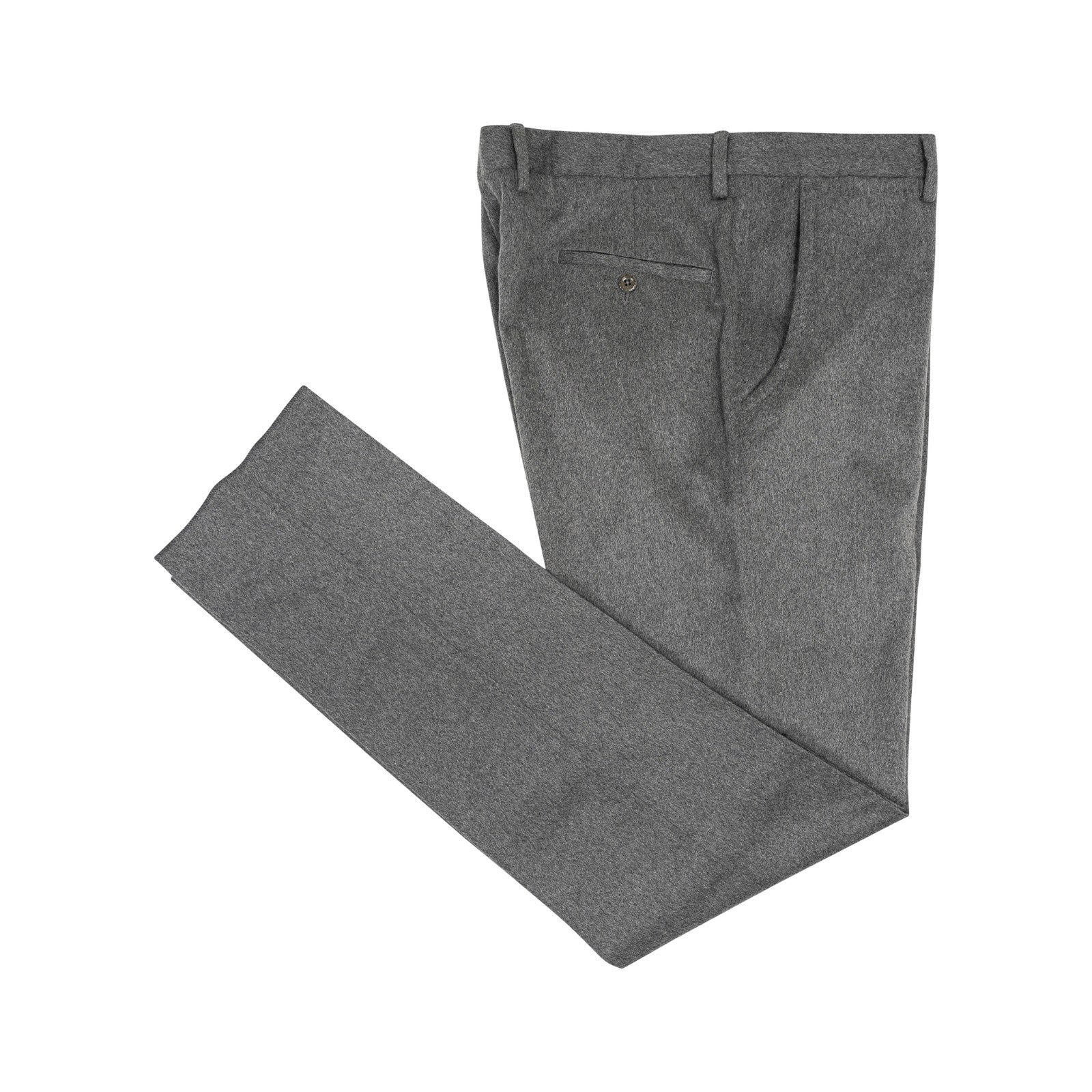 750$ RUBINACCI NAPOLI Gray Dress Pant 100% Cashmere 38 US / 54 EU Made in Napoli