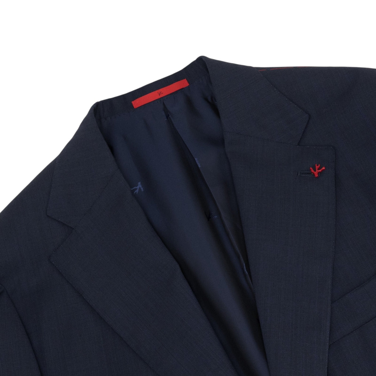 $6950 ISAIA "Amalfi" Blue Hand-Sewn Suit Fine Wool Textured 44 US / 54 EU 9R