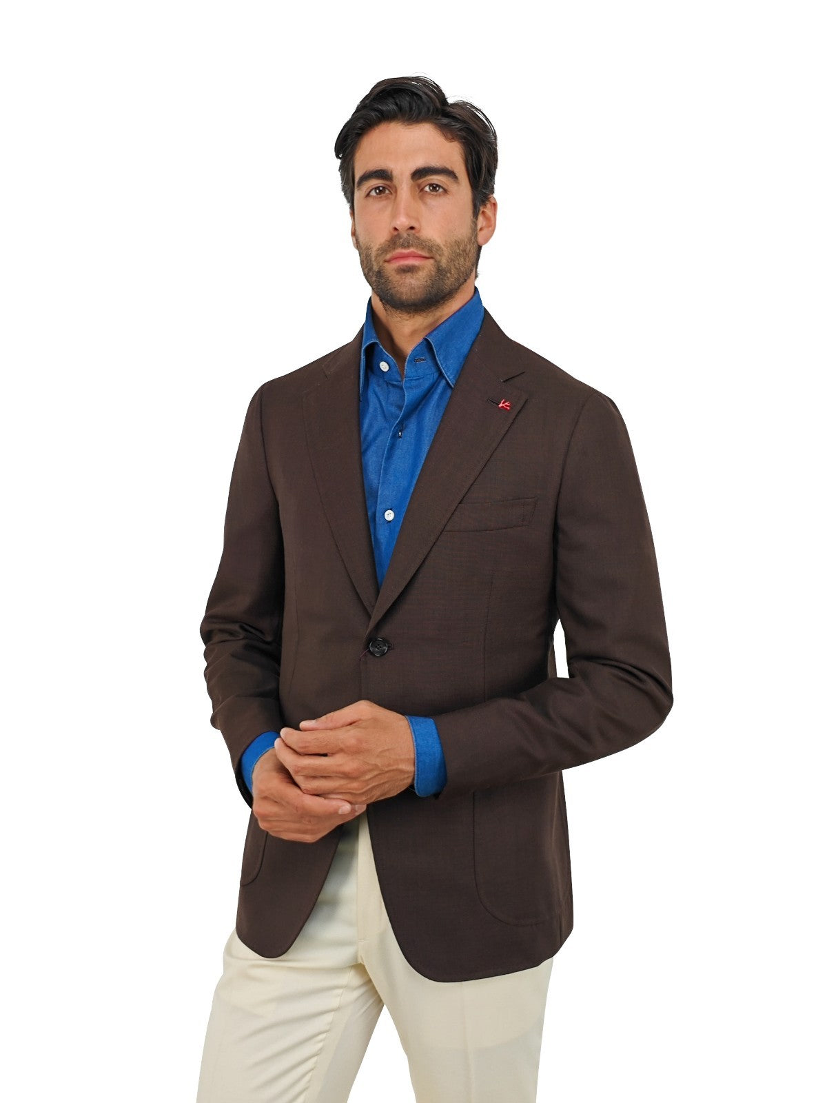 $4850 ISAIA NAPOLI Dark Brown Hand-Sewn Sport Coat Wool 40 US / 50 EU 8R